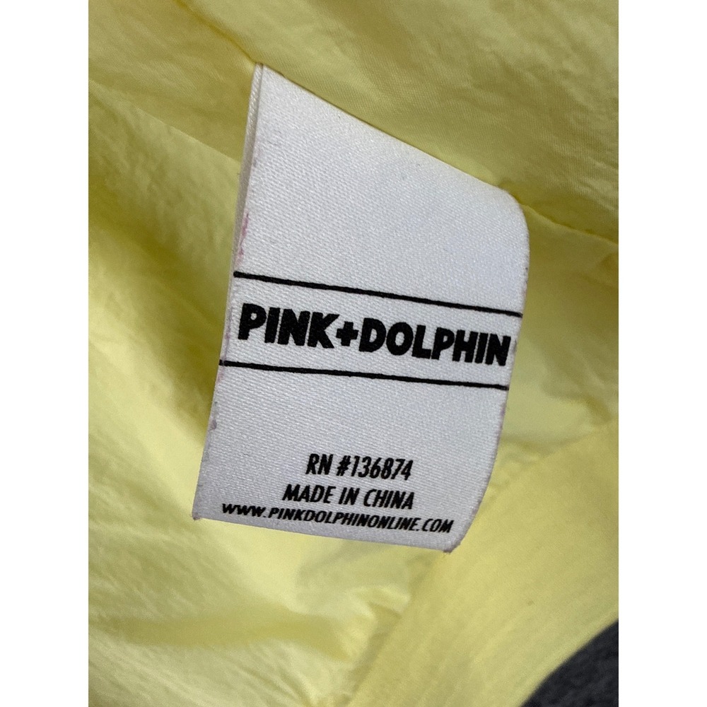 Pink Dolphin Colorblock Windbreaker Blue Pink Yellow Rare Ghost Zip Mens Size S - Picture 12 of 16